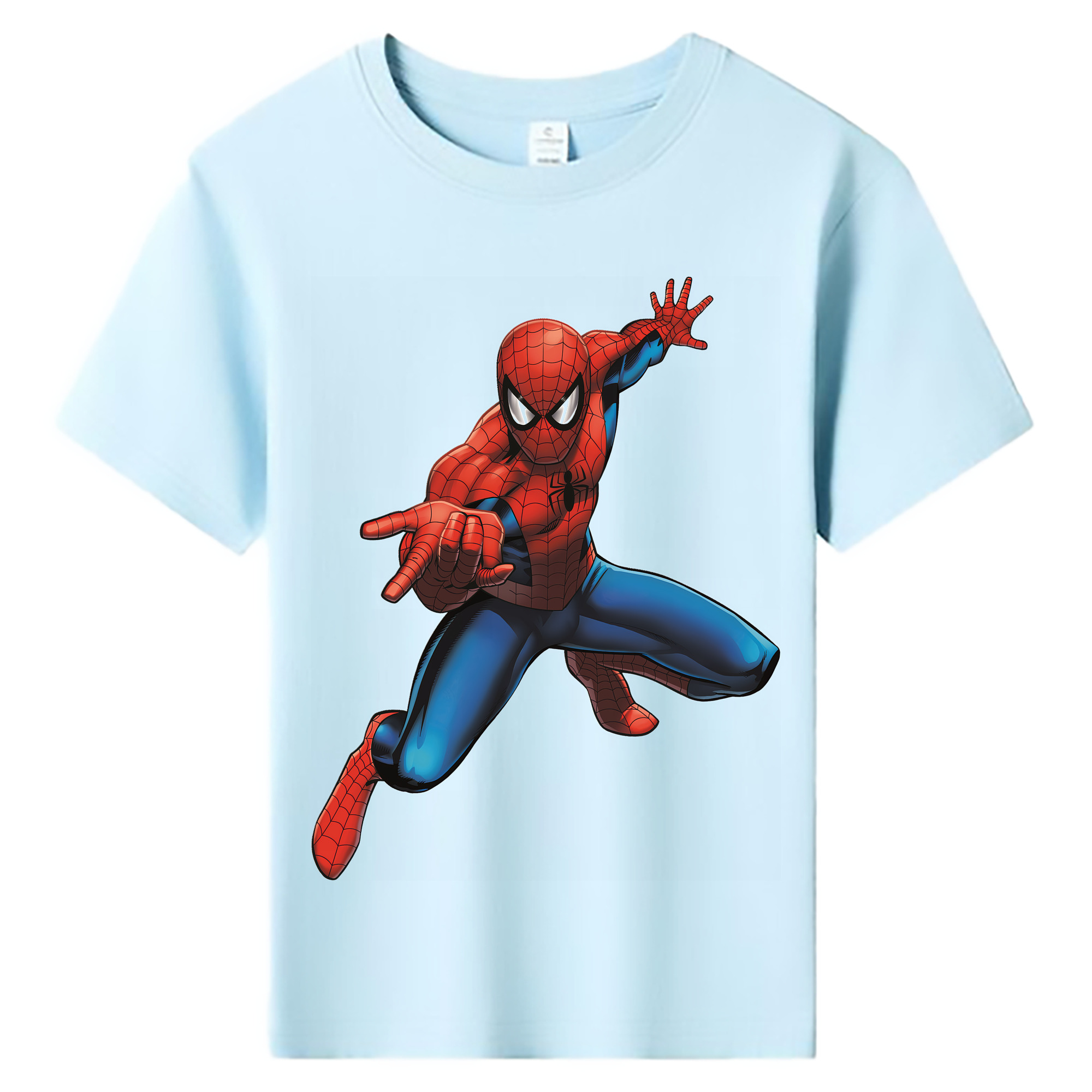 （画像用） Spider Man スパイダーマン 綿100％キッズTシャツ（フロントプリント）